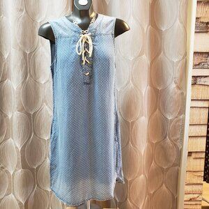 Tribal jeans polka dot dress